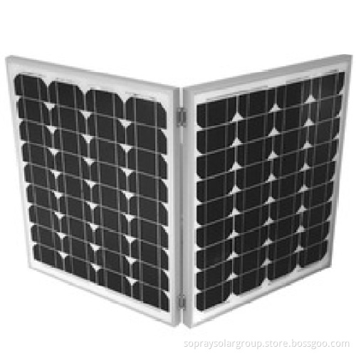 Factory price good quality mono and poly 2*40watt folding solar panel